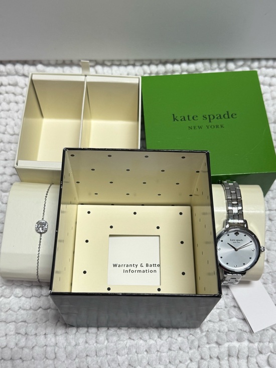Kate Spade NY Metro Three-Hand Quartz Bracelet Watch & Crystal Bracelet Set NWT main image 13
